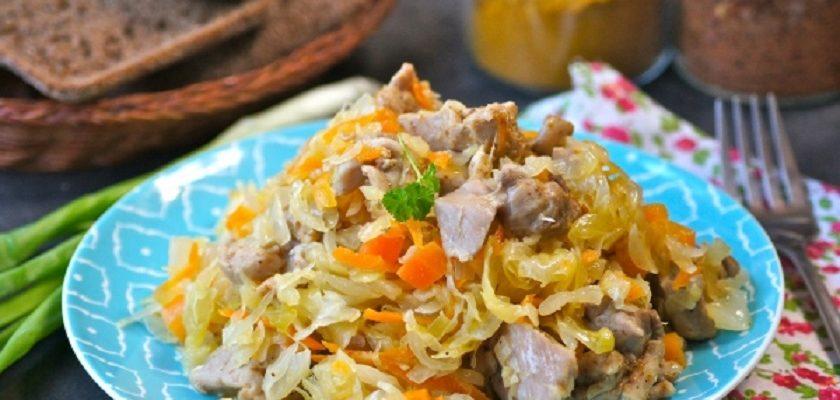 Курка з квашеною капустою, рецепт приготування