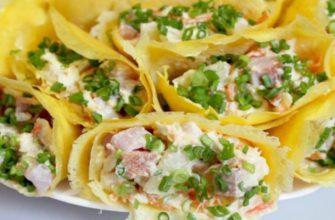 Млинці з куркою і ананасами, рецепт приготування