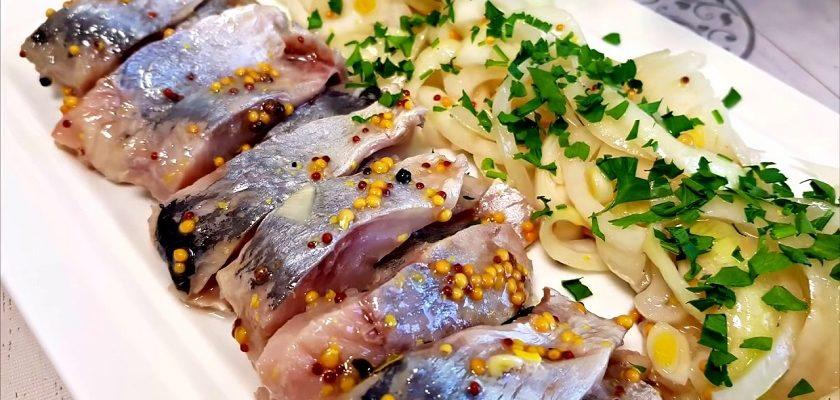 Оселедець в гірчичному соусі, рецепт приготування