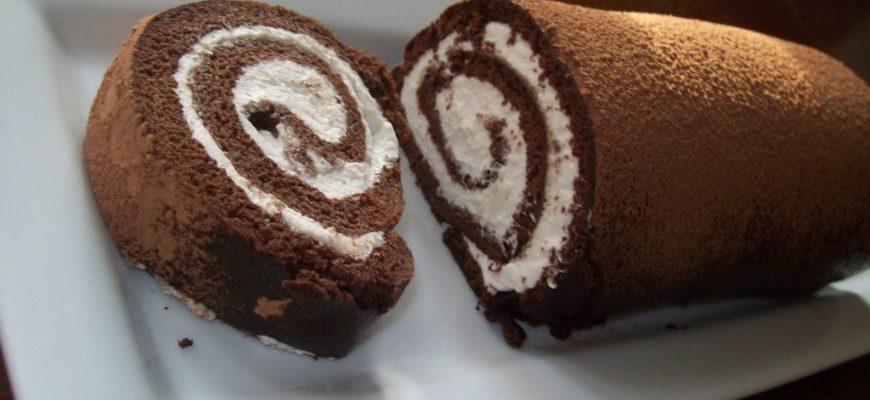 Шоколадний рулет, рецепт приготування