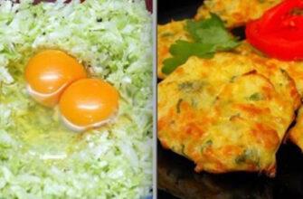 Капустяні оладки, рецепт приготування