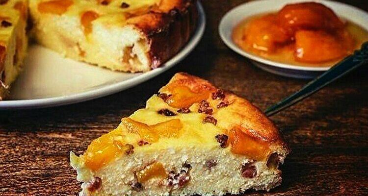 Класна сирна запіканка з фруктами, рецепт приготування