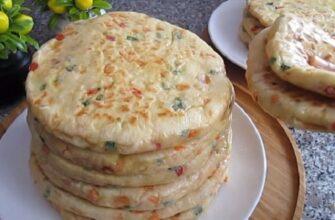 Коржі з овочами на сковороді рецепт приготування