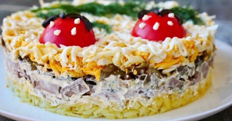 Салат «Багатий купець» - рецепт приготування