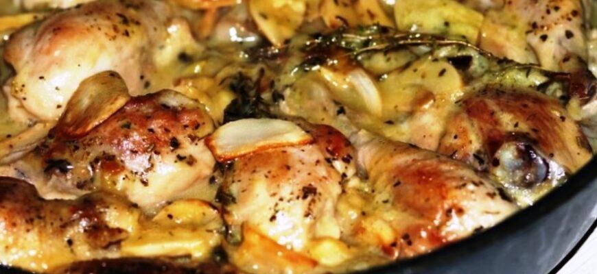 Картопля з куркою - рецепт приготування