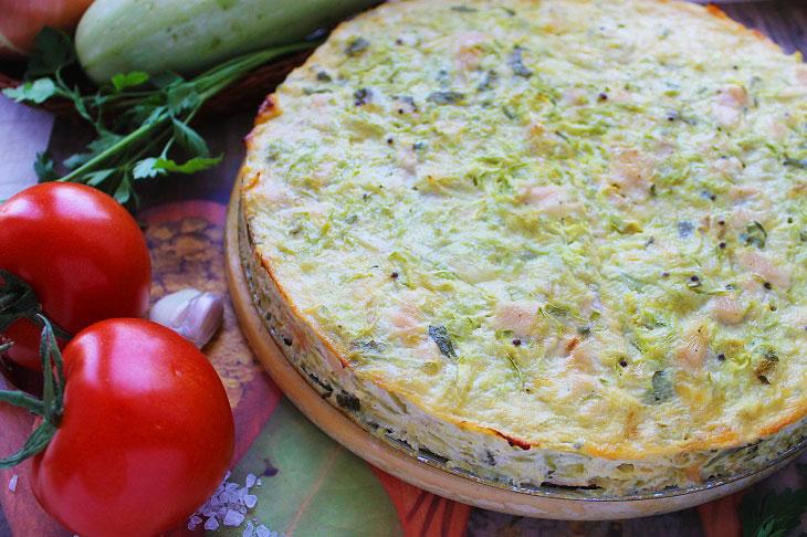 Zapikanka-krok-try Смачна дієтична страва: запіканка з курки з кабачками