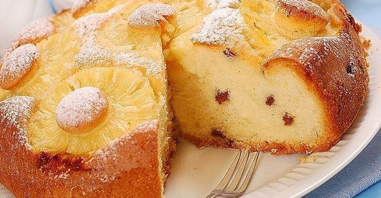 Сирна запіканка з ананасами - рецепт приготування