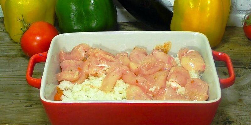Страва з курки шарами - рецепт приготування