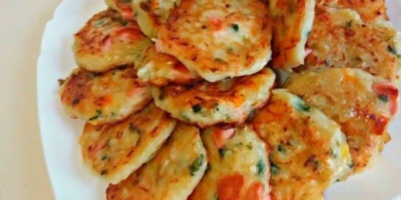 Оладки зі смаком піци