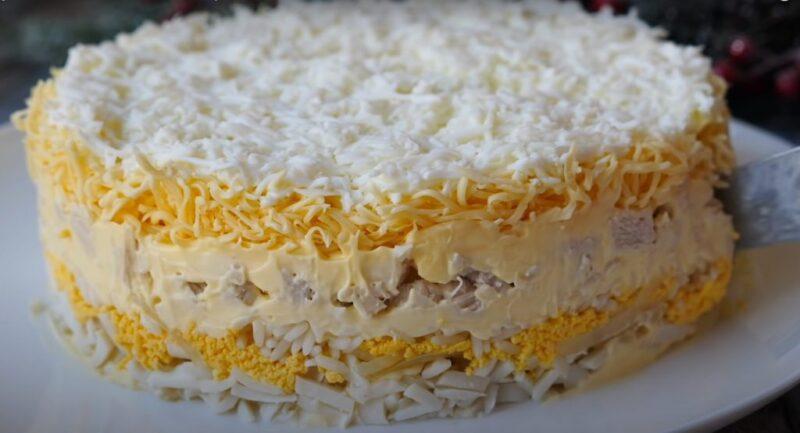 10-8 Смачний та ситний салат на святковий стіл. Дуже приємне поєднання продуктів